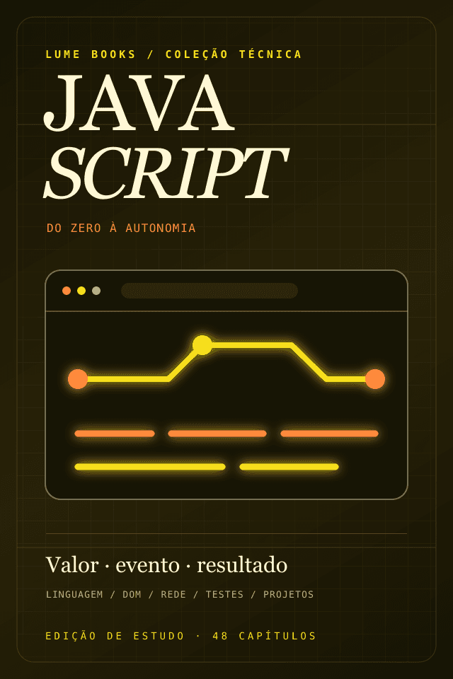 Capa de JavaScript — Do zero à autonomia — do básico ao avançado, Lume Books